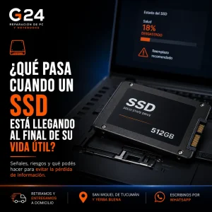 ¿Qué pasa cuando un SSD está llegando al final de su vida útil?
