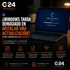 ¿Windows tarda demasiado en instalar una actualización?
