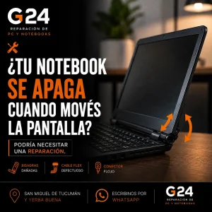¿Tu notebook se apaga cuando movés la pantalla?