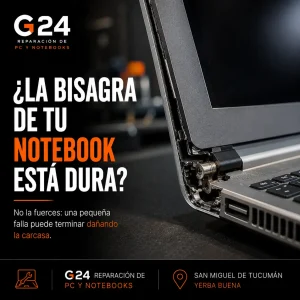 ¿La bisagra de tu notebook está dura o se está rompiendo?