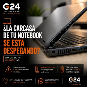 ¿La carcasa de tu notebook se está despegando?