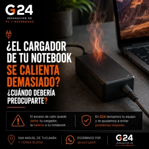 ¿El cargador de tu notebook se calienta demasiado? ¿Cuándo debería preocuparte?