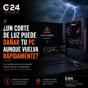 ¿Un corte de luz puede dañar tu PC?