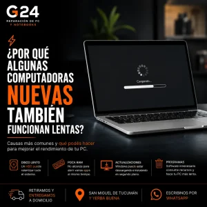 ¿Por qué algunas computadoras nuevas también funcionan lentas?