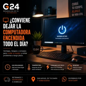 ¿Conviene dejar la computadora encendida todo el día?