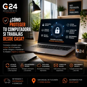¿Cómo proteger tu computadora si trabajás desde casa?