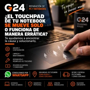 ¿El touchpad de tu notebook se mueve solo o funciona de manera errática?
