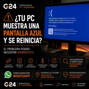 ¿Tu PC muestra una pantalla azul y se reinicia?
