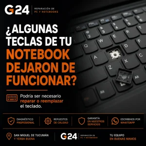 ¿Algunas teclas de tu notebook dejaron de funcionar?