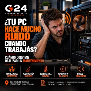 ¿Por qué mi PC hace mucho ruido? Cuándo hacer mantenimiento