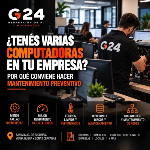 Mantenimiento Preventivo de Computadoras para Empresas